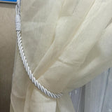 6PCS  Rope Curtain Drape Tiebacks Tassel Living Room Bedroom White 1