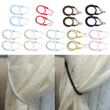 3Color 6 PCS  Rope Curtain Drape Tiebacks Tassel Living Room Bedroom White_2
