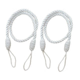 3Color 6 PCS  Rope Curtain Drape Tiebacks Tassel Living Room Bedroom White_2