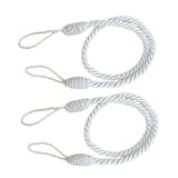 3Color 6 PCS  Rope Curtain Drape Tiebacks Tassel Living Room Bedroom White_2