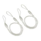 3Color 6 PCS  Rope Curtain Drape Tiebacks Tassel Living Room Bedroom White_2
