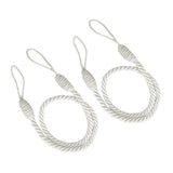 Maxbell 2 PCS Rope Curtain Drape Tiebacks Tassel Living Room Bedroom White 2 - Aladdin Shoppers