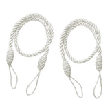 3Color 6 PCS  Rope Curtain Drape Tiebacks Tassel Living Room Bedroom White_2