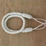 Maxbell 2 PCS Rope Curtain Drape Tiebacks Tassel Living Room Bedroom White 2 - Aladdin Shoppers