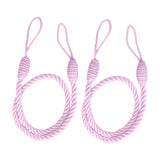 4PCS  Rope Curtain Drape Tiebacks Tassel Living Room Bedroom Pink