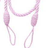 4PCS  Rope Curtain Drape Tiebacks Tassel Living Room Bedroom Pink