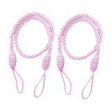 4PCS  Rope Curtain Drape Tiebacks Tassel Living Room Bedroom Pink