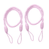 4PCS  Rope Curtain Drape Tiebacks Tassel Living Room Bedroom Pink