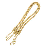 Maxbell 4 PCS  Rope Curtain Drape Tiebacks Tassel Living Room Bedroom Golden