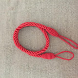 Maxbell 4 PCS  Rope Curtain Drape Tiebacks Tassel Living Room Bedroom Red