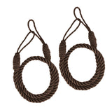 2Color 4PCS  Rope Curtain Drape Tiebacks Tassel Living Room Bedroom White_2