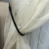 2Color 4PCS  Rope Curtain Drape Tiebacks Tassel Living Room Bedroom White_2