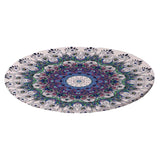 Maxbell Set of 2 Table Cover Outdoor Elastic Edged Tablecloth 47" Round Peacock Tail