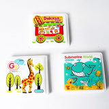 Maxbell 3 Pieces Waterproof Baby Kids Shower Bath Book Early Educational Toys