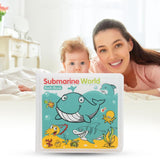 Maxbell 3 Pieces Waterproof Baby Kids Shower Bath Book Early Educational Toys