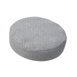 Maxbell Elastic Linen Bar Stool Covers Round Chair Seat Cover Cushion Pad Gray