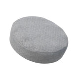 Maxbell Elastic Linen Bar Stool Covers Round Chair Seat Cover Cushion Pad Gray