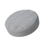 Maxbell Elastic Linen Bar Stool Covers Round Chair Seat Cover Cushion Pad Gray