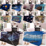 Maxbell Digital Printing Flannel Blanket Soft Bed Sofa Throw Dolphin 150x200cm