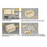 Maxbell DIY Assemble Model Kid Physics Science Experiment Toy Mechanical Code Case