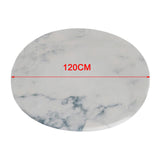 Maxbell 2pcs Polyester Table Cover Cloth Kitchen Tablecloth 47" Round Marble Pattern