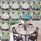 Maxbell 2pcs Polyester Table Cover Cloth Kitchen Tablecloth 47" Round Marble Pattern
