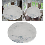 Maxbell 2pcs Polyester Table Cover Cloth Kitchen Tablecloth 47" Round Marble Pattern