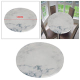 Maxbell 2pcs Polyester Table Cover Cloth Kitchen Tablecloth 47" Round Marble Pattern