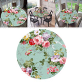 Maxbell 2pcs Waterproof Table Cover Kitchen Tablecloth 47" Reusable Floral Pattern