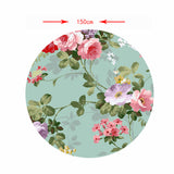 Maxbell Table Cover Outdoor Elastic Edged Tablecloth Round Set of 2 Floral Pattern