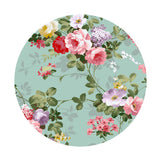 Maxbell Table Cover Outdoor Elastic Edged Tablecloth Round Set of 2 Floral Pattern