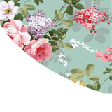 Maxbell Table Cover Outdoor Elastic Edged Tablecloth Round Set of 2 Floral Pattern