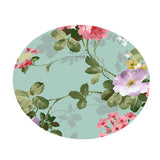 Maxbell Table Cover Outdoor Elastic Edged Tablecloth Round Set of 2 Floral Pattern