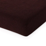 Maxbell 2Pcs Sofa Futon Seat Cushion Cover Couch Slipcover Dark Brown _Size L