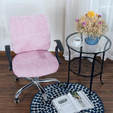 Universal Spandex Stretch Office Swivel Chair Seat Slipcover  Pink