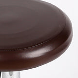 Pack 4- Home Bar Stool Covers PU Leather Round Chair Seat Cushions Sleeves