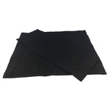 2Set Black Canvas Backrest Seat Cloth for Cross Folding Chair/Stool/Seat