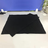 2Set Black Canvas Backrest Seat Cloth for Cross Folding Chair/Stool/Seat