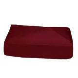 Maxbell Jacquard Polyester Spandex Sofa Seat Cushion Chair Cushion - Wine Red