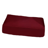 Maxbell Jacquard Polyester Spandex Sofa Seat Cushion Chair Cushion - Wine Red