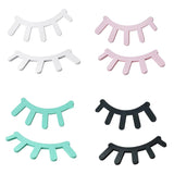 Maxbell 3D Wood Eyelashes Wall Decal Bedroom Sticker for Kids Baby Room White