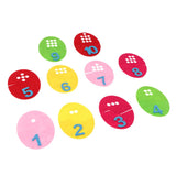 Maxbell Maxbell 1-10 Cognition  Kindergarten Math Toy Teaching Aids Early Education Material Egg