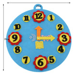 Maxbell Maxbell 1-10 Cognition  Kindergarten Math Toy Teaching Aids Early Education Material Blue clock