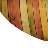 Maxbell Pack of 2 Waterproof Table Cover Decorative Tablecloth 1.5m Colorful Wood