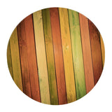 Maxbell Pack of 2 Waterproof Table Cover Decorative Tablecloth 1.5m Colorful Wood