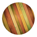 Maxbell Pack of 2 Waterproof Table Cover Decorative Tablecloth 1.5m Colorful Wood