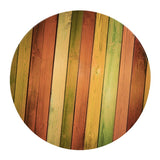 Maxbell Pack of 2 Waterproof Table Cover Decorative Tablecloth 1.5m Colorful Wood