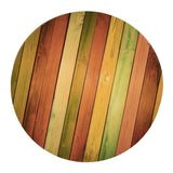 Maxbell Pack of 2 Waterproof Table Cover Decorative Tablecloth 1.5m Colorful Wood