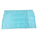 Maxbell Solid Color Luxury Silky Pillowcases Queen Size 20x30 Inch Light Blue