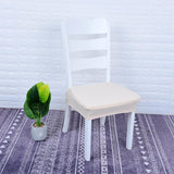 Stretch Waterproof Dining Chair Cover Seat Protectors Beige